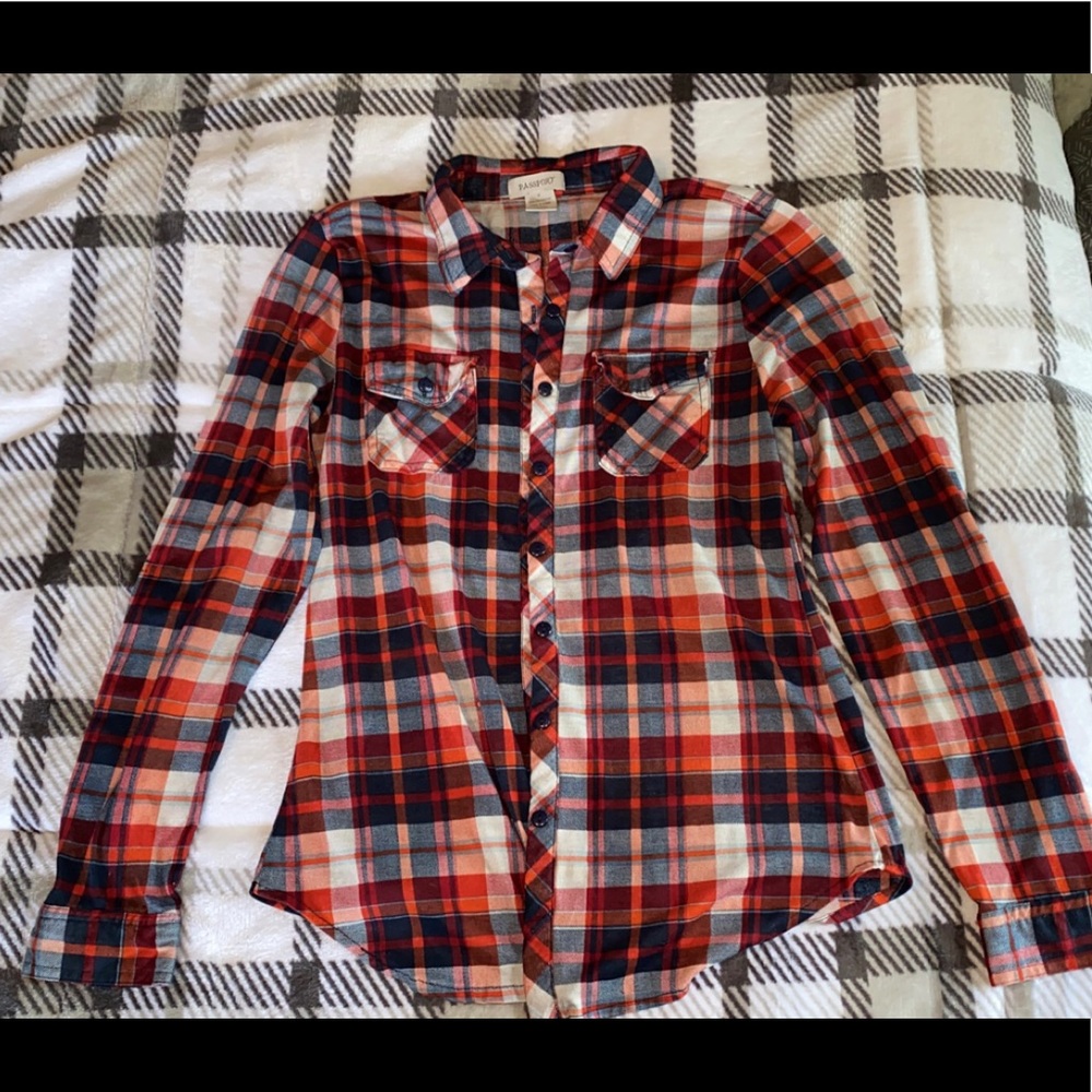 A light weight flannel. Which is nice to go over a nice t-shirt or tank top.
